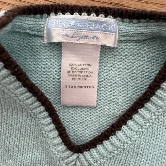 Janie & Jack 3-piece outfit for baby boy 3-6mos - Picture 3 of 9